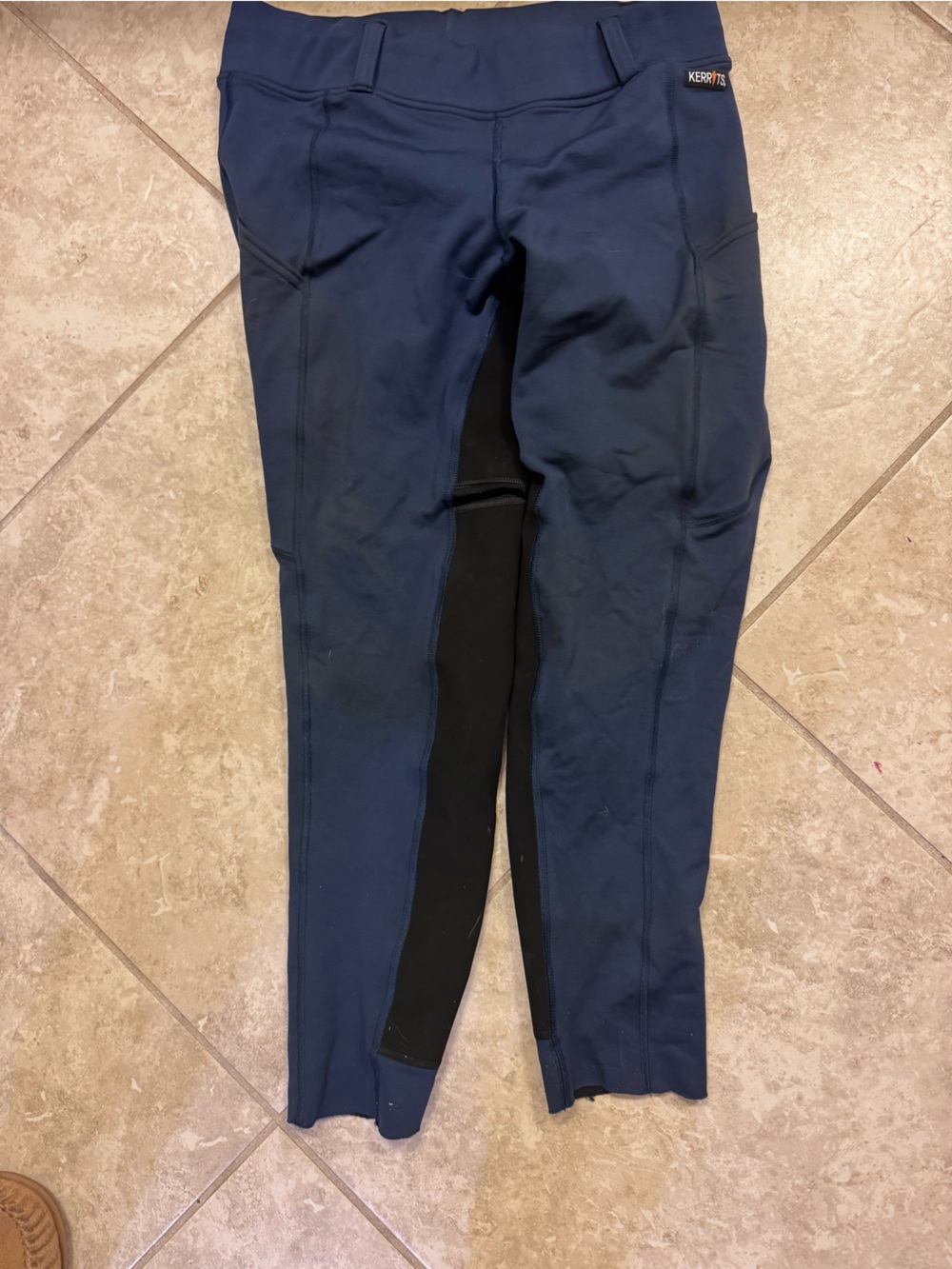 Navy English full seat grip horse riding breeches size large women’s
